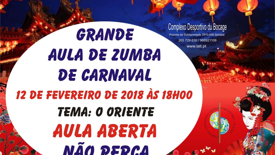 Grande aula de Zumba de Carnaval