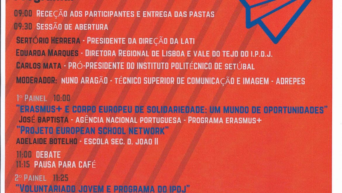 Conferência ” Mobilidade e Voluntariado: Juventude Ativa” adiada