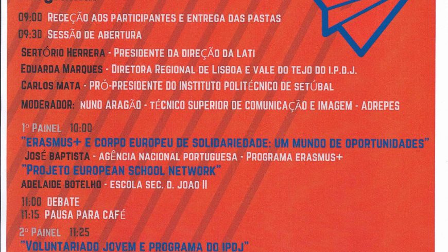 Conferência ” Mobilidade e Voluntariado: Juventude Ativa” adiada