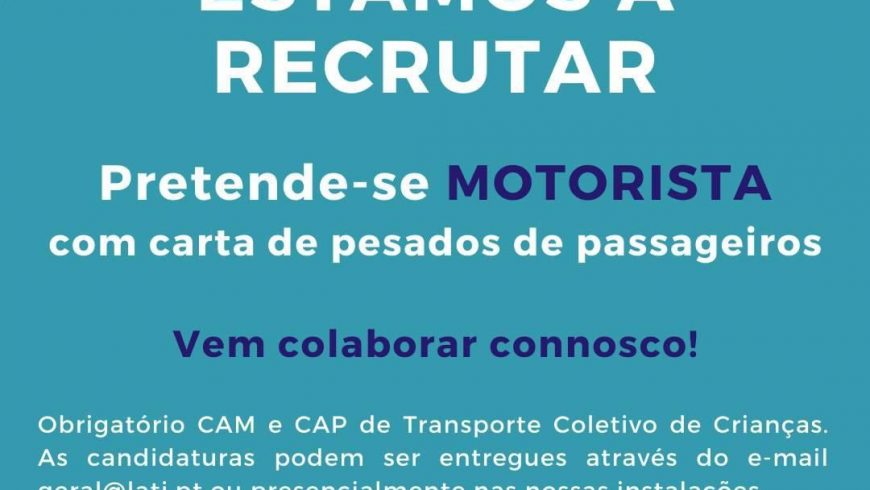 Recrutamento de motorista