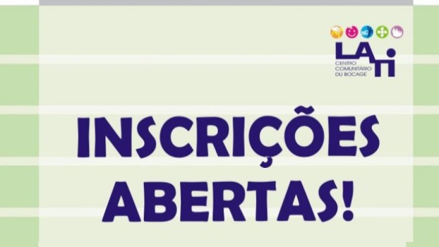 Estão abertas as inscrições para a área de crianças e jovens